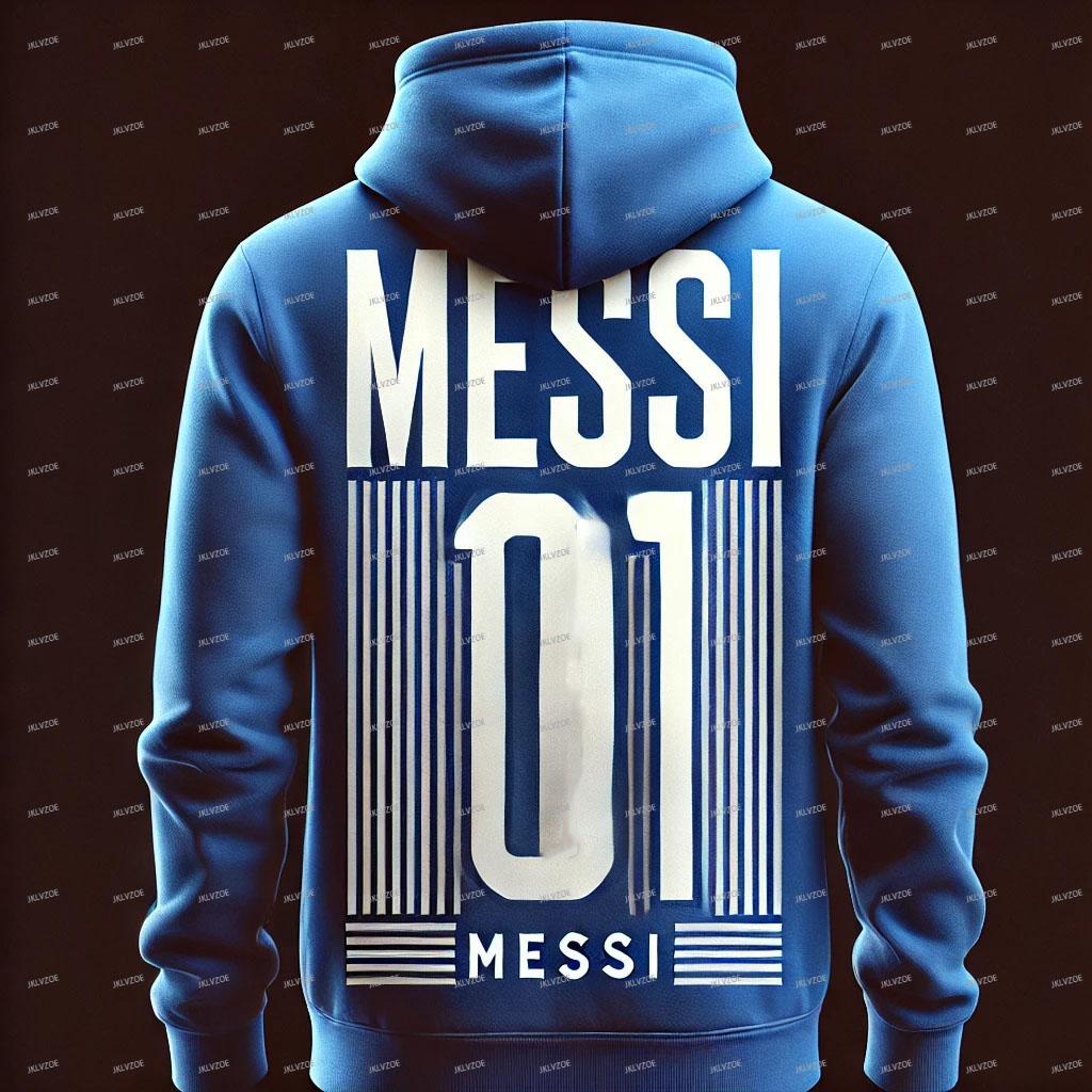 

Найновіша чоловіча толстовка з 3D-принтом, із зображенням футбольної суперзірки Мессі, модна, з особистістю, чоловіча повсякденна спортивна толстовка для вулиці 3XL