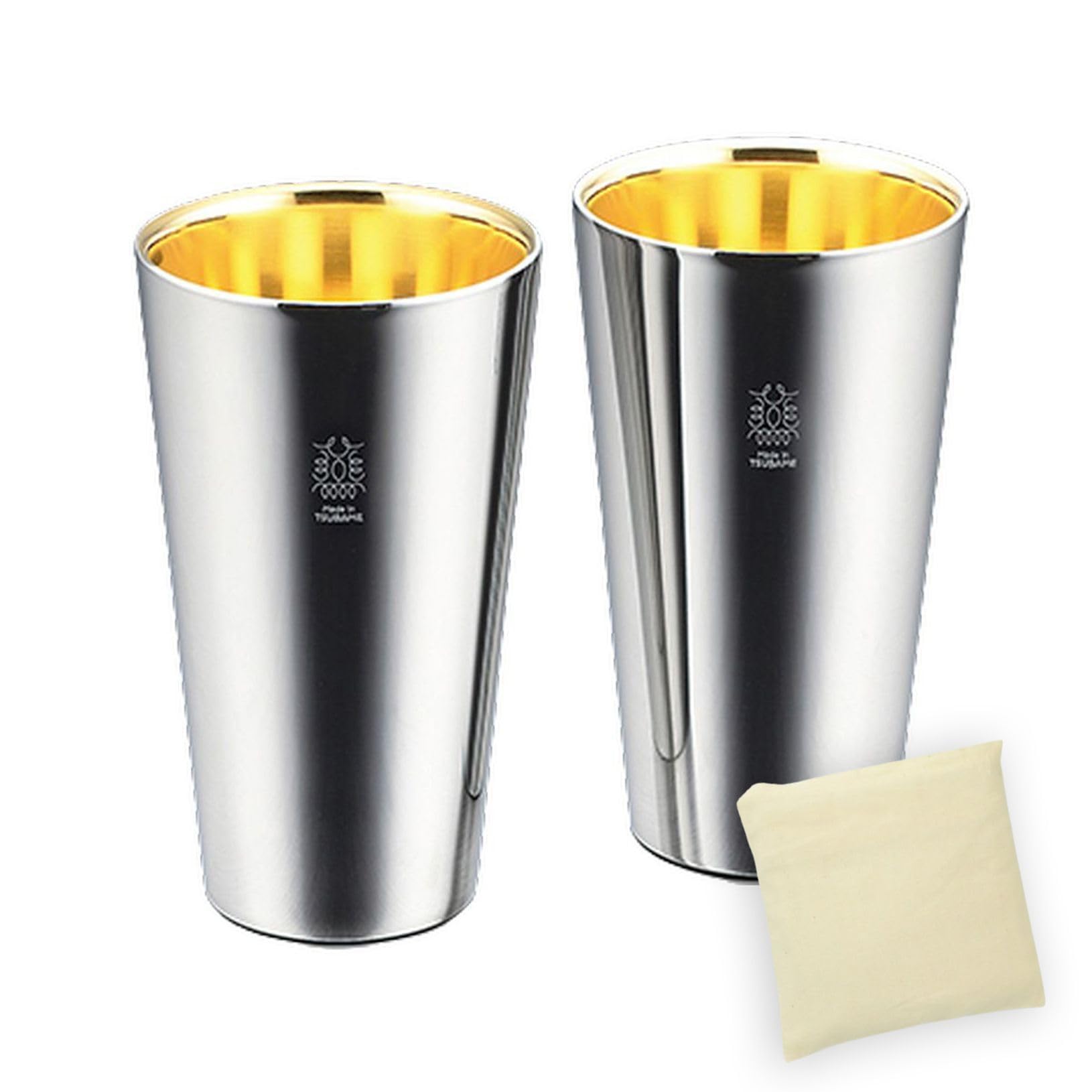 

Stainless Set 24K Gold Made in Japan Made in J-kitchens Tumbler, 18/8 Steel, Double-Walled Construction, 2-Piece (Interior Plated), 300ml, (Includes