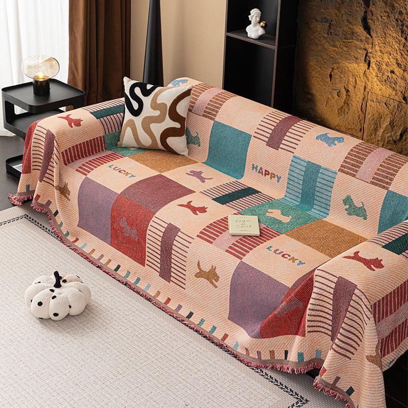 Sofa Towel New Non-slip Cushion Cloth One-piece Full Cover Universal in All Seasons Modern Light Luxury Sofa Cloth