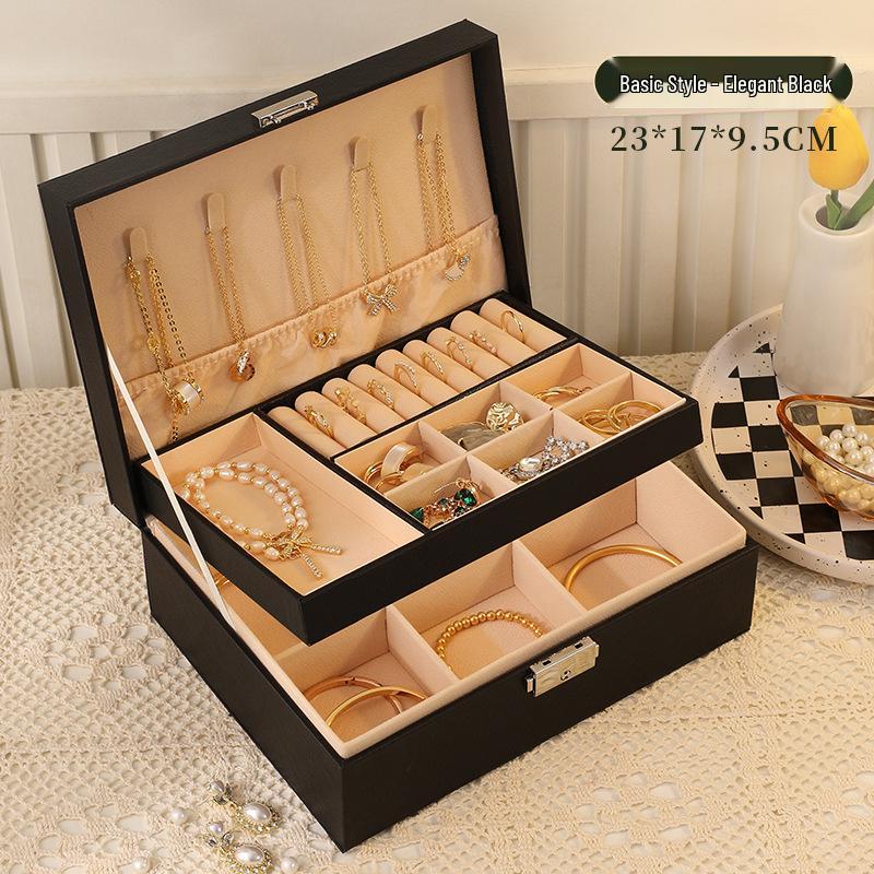 Luxury Multi-Layer Large-Capacity Jewelry Storage Box for Earrings