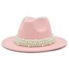 Versatile and Beautiful Pearl Light and Thin Top Hat Women's Four-season British Style Jazz Hat Outdoor Shooting Convex Shape Hat Tide