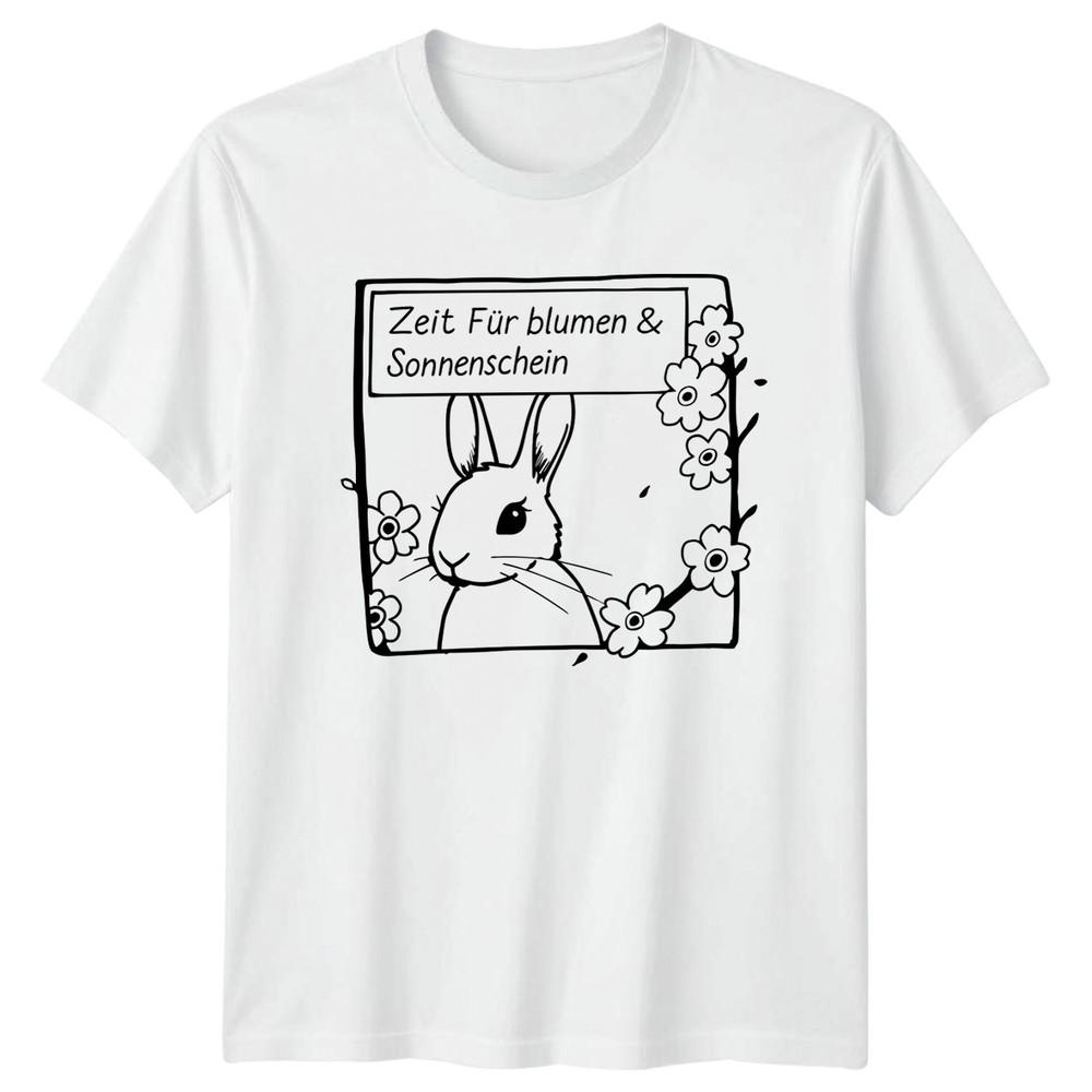Zeit Fr BluUnisex Sonnenschein Unisexs TShirt Spring Bunny Gift For Her S
