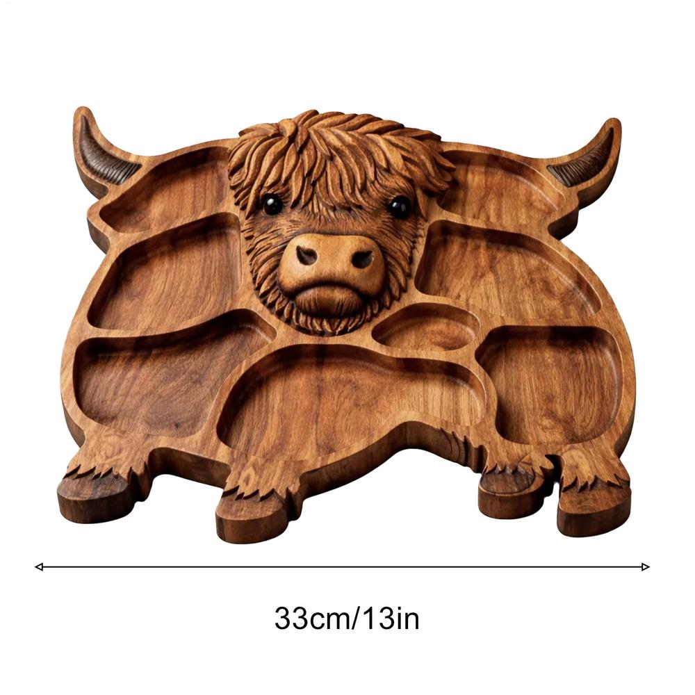 

Cow Charcuterie Board Snack Serving Tray Wooden Cow Food Platter Appetizer Board For Snack Fruit Meat Cheese Home Party