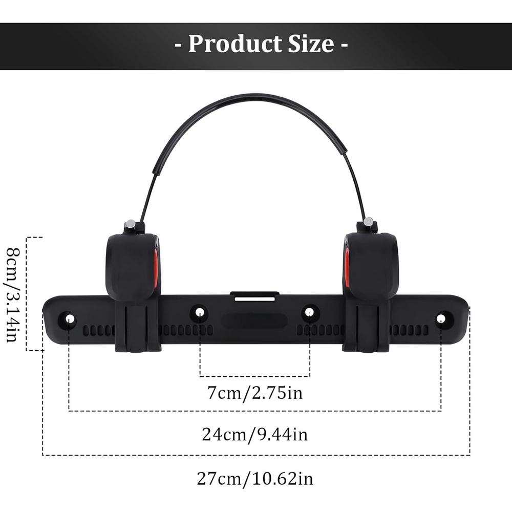 Bike Bag Buckle Clip Motocross Saddle Rack Bag Buckle Bicycle And Motorcycle Pannier Rack Accessories For Bike Motorcycles чёрный