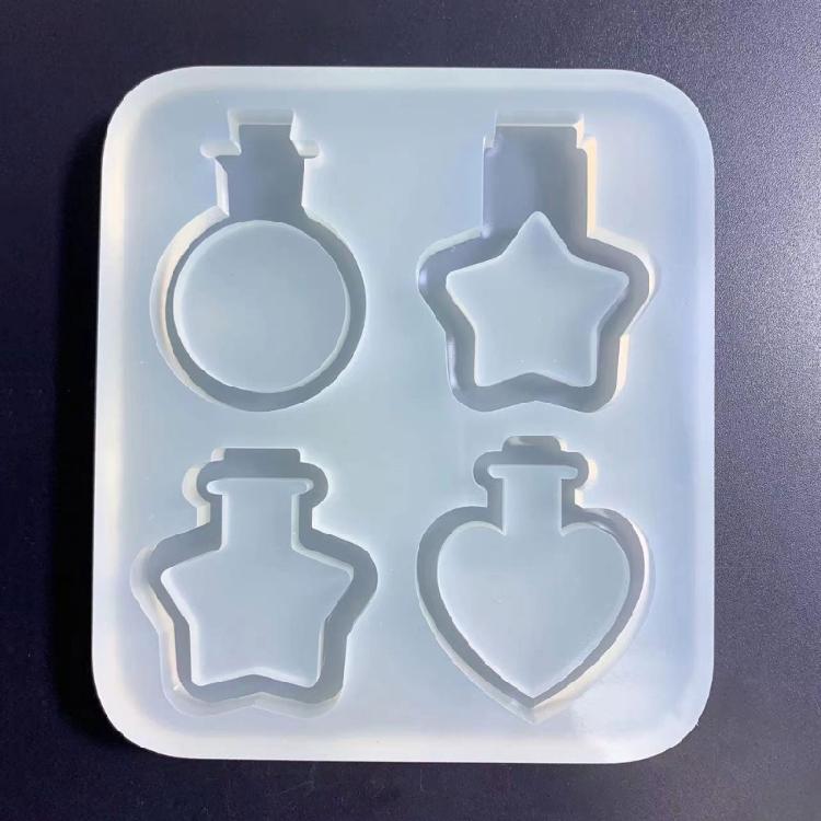 Resin Shaker Mold Quicksand Resin Casting Epoxy Silicone Mold for DIY Keychain