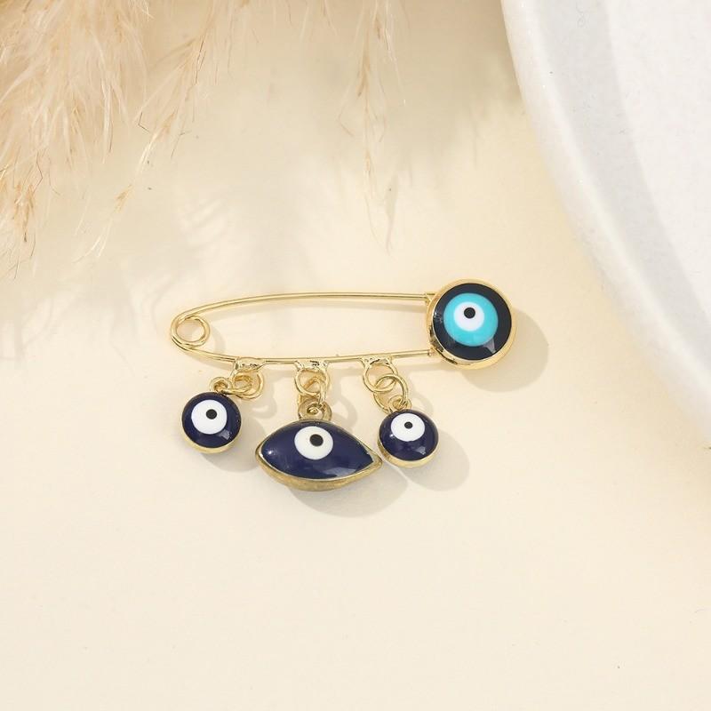 Yutsai Trendy Eye Demon Brooch Alloy Advanced Exaggerated Women Jewelry Accessories Gifts PD2303