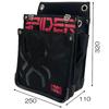 SK11 SPIDER Waist bag for kite with inner pocket made of stretch bellows structure that is easily width 250 x height 320 x depth 110 mm L, thin,