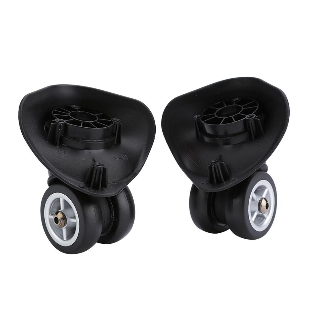2pcs Luggage Replacement Wheel, Suitcase Wheel Trolley Wheel Set Double Bring Wr Silent Sy Install for Luggage with Plastic Material