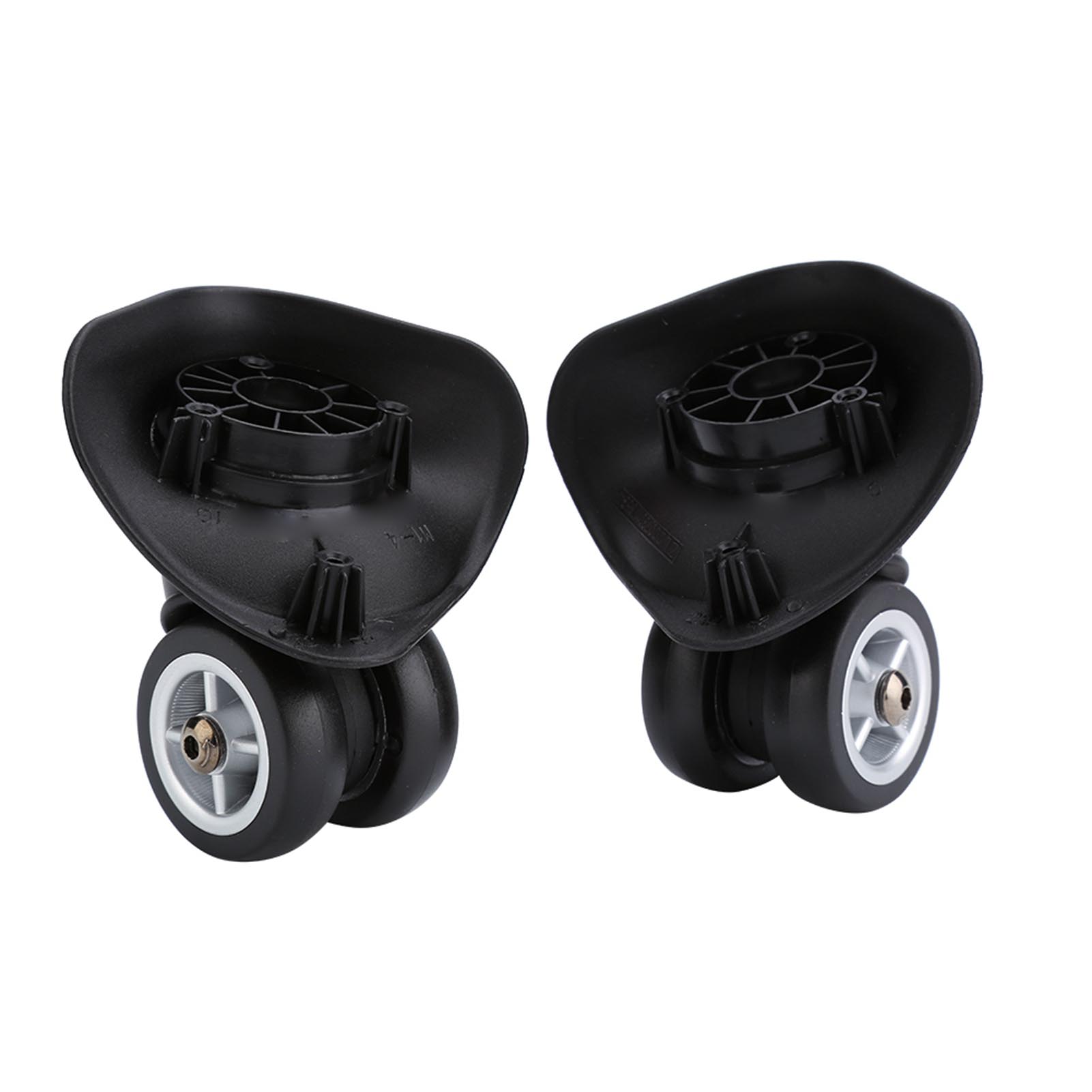 

2pcs Luggage Replacement Wheel, Suitcase Wheel Trolley Wheel Set Double Bring Wr Silent sy Install for Luggage with Plastic Material