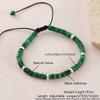 Geometric Turquoise Beaded Bracelet With Adjustable Woven Cord For Casual Wear