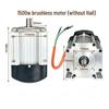 3000W High-Power DC Brushless Motor for High-Voltage Cleaning, Mechanical Modification, 48V/60V/72V, Single Key Shaft