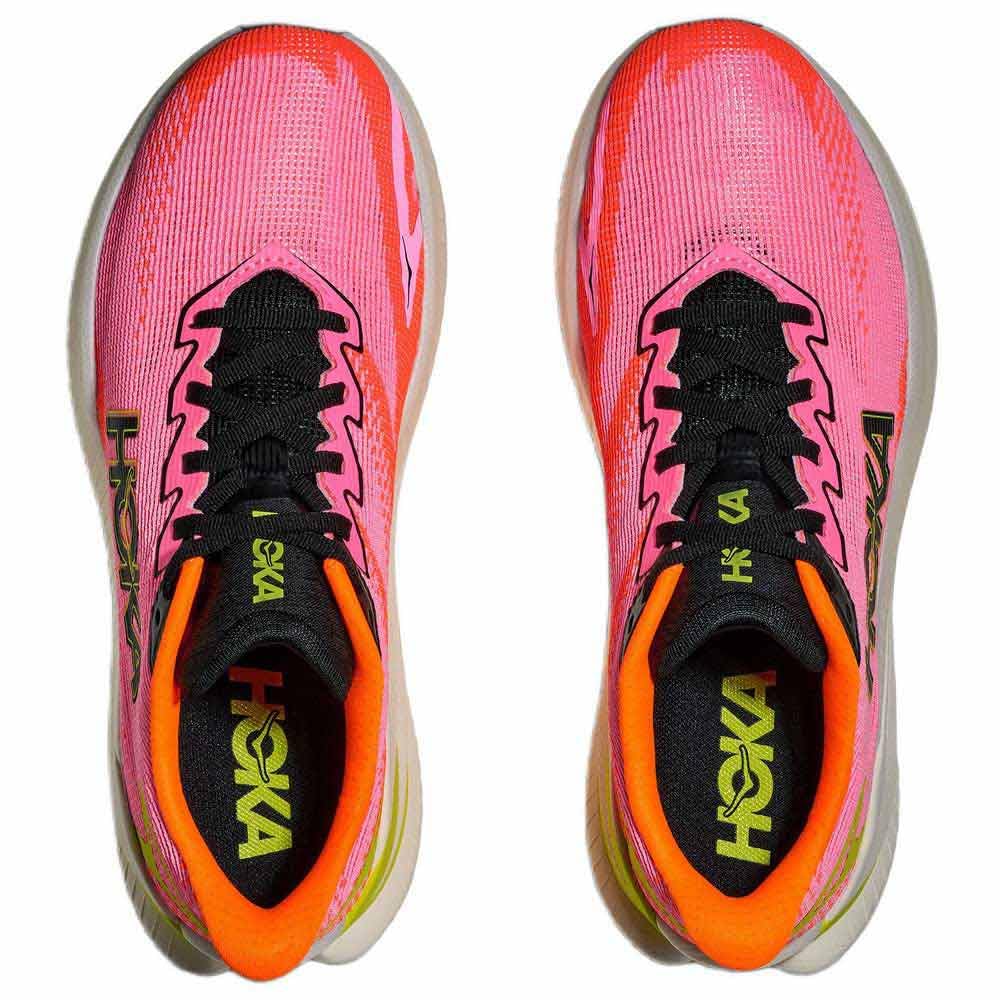 HOKA ONE ONE MACH X 3 Shoes Rose x N Women's NNRS/N Tangerine/Size 24.5 (US 6.5)