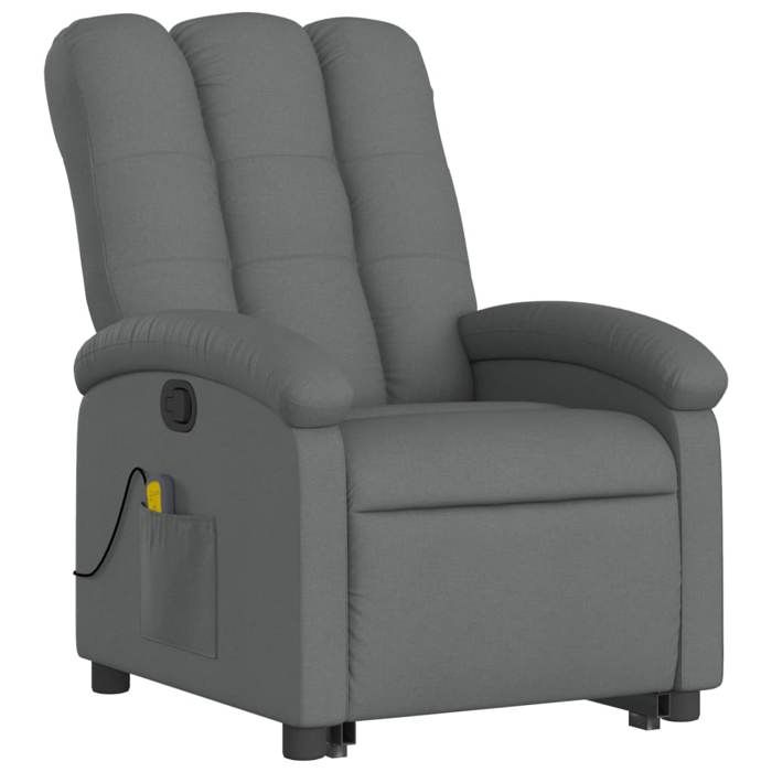 VidaXL Fauteuil de Massage Inclinable, Chaise de Relaxation avec Dossier et Repose-pied Réglables, Siège de Salon, Moderne, 3204105
