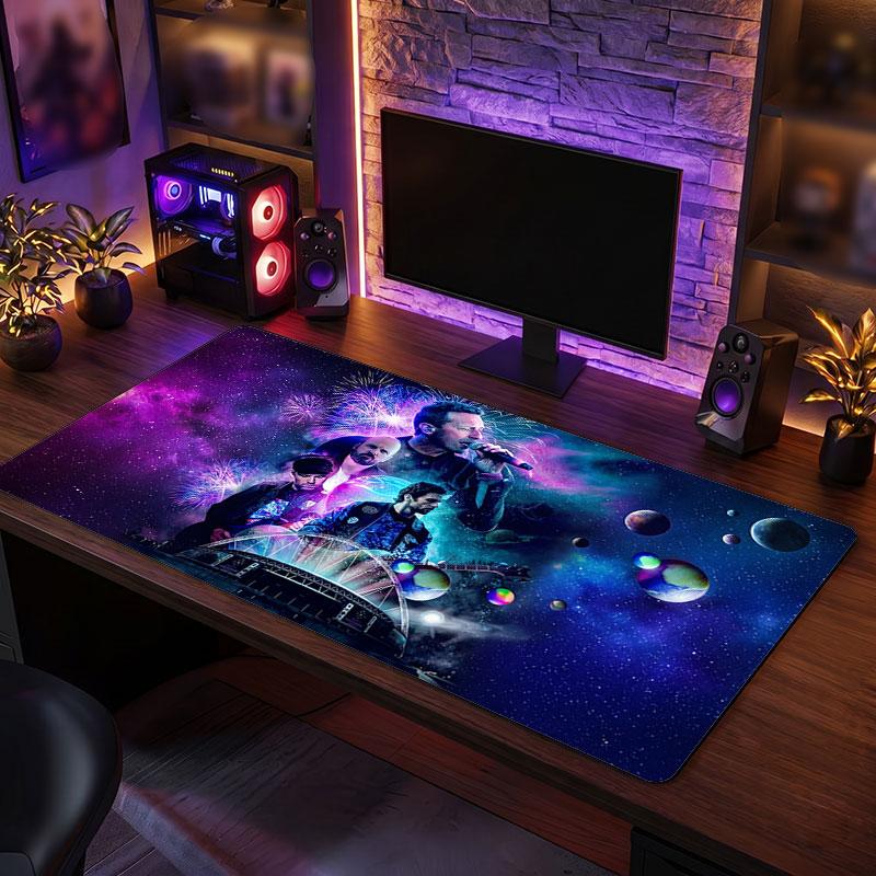 Big Mouse PadColdplay Extended Soft Desk Mat Gaming Office Computer Table Decor Mat