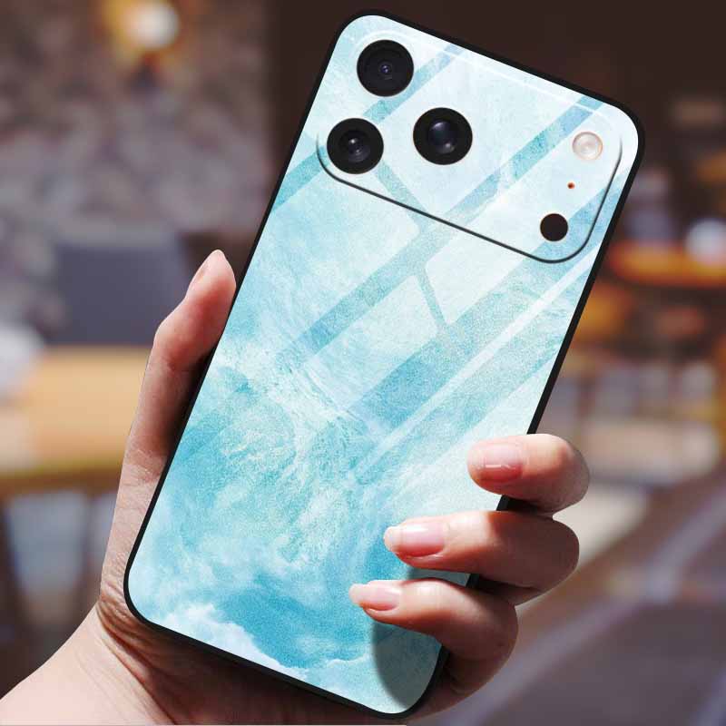 Phone Case for Iphone 17 Pro Max Iphone17 Air Tempered Glass Hard Back Cover Bumper 17pro Funda Cartoon Anime Fashion Pattern