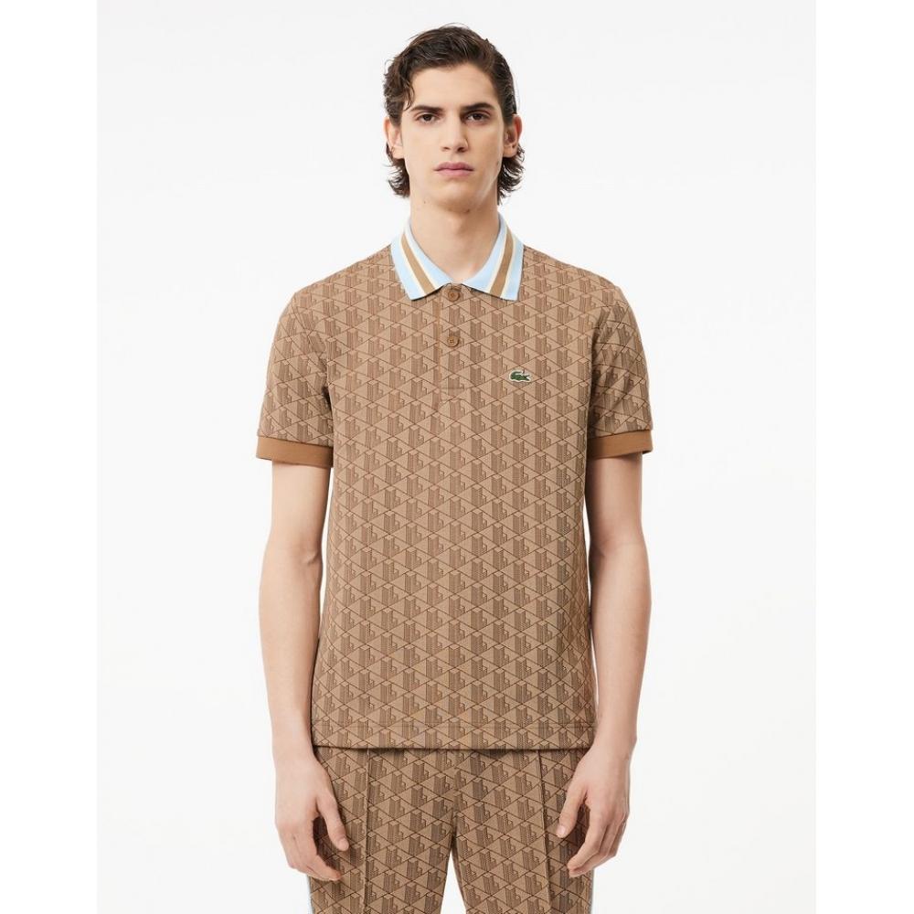 

LacoSte Men S Monogram Jacquard Polo Dh1417 54g Irp 004
