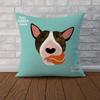 Bull Terrier Pillow Case For Car Sofa Decorative Home Doublesided Print Plush Square Throw Pillow Cushion Cover