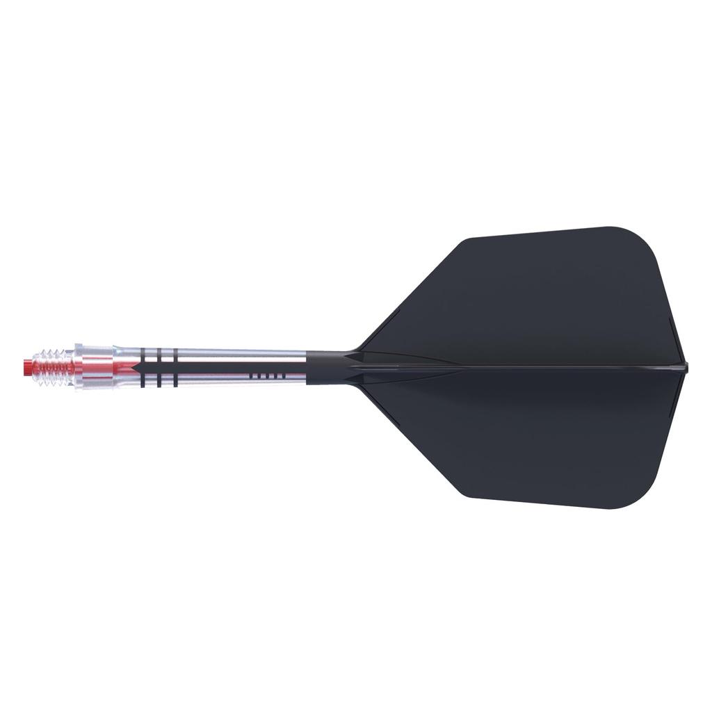 CUESOUL Integrated Dart Flights Rost AK57 Carbon Fiber Shaft Big Wing Shape 3 Sets CS-AK571-11