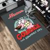 Custom Name Pink Piggy Living Room Non-Slip Area Rug Soft Carpet for Bedroom Kids Playroom Sofa Office Home Decor Doormat