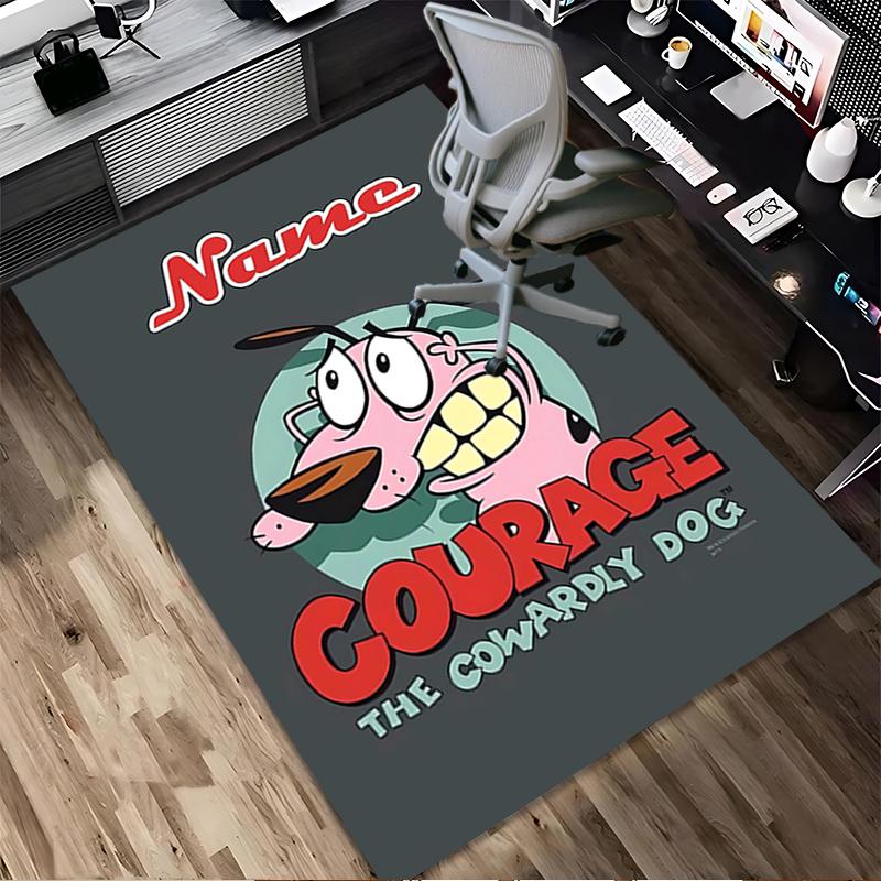 Custom Name Pink Piggy Living Room Non-Slip Area Rug Soft Carpet for Bedroom Kids Playroom Sofa Office Home Decor Doormat