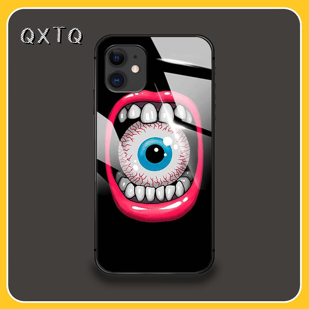 Artistic Fashion Eyes Case Mobile Cases & Covers Glass Cell Phone Case For IPhone Xiaomi Redmi Samsung Galaxy Note S 12 13 14 15 21 22 5G Pro Max Plus