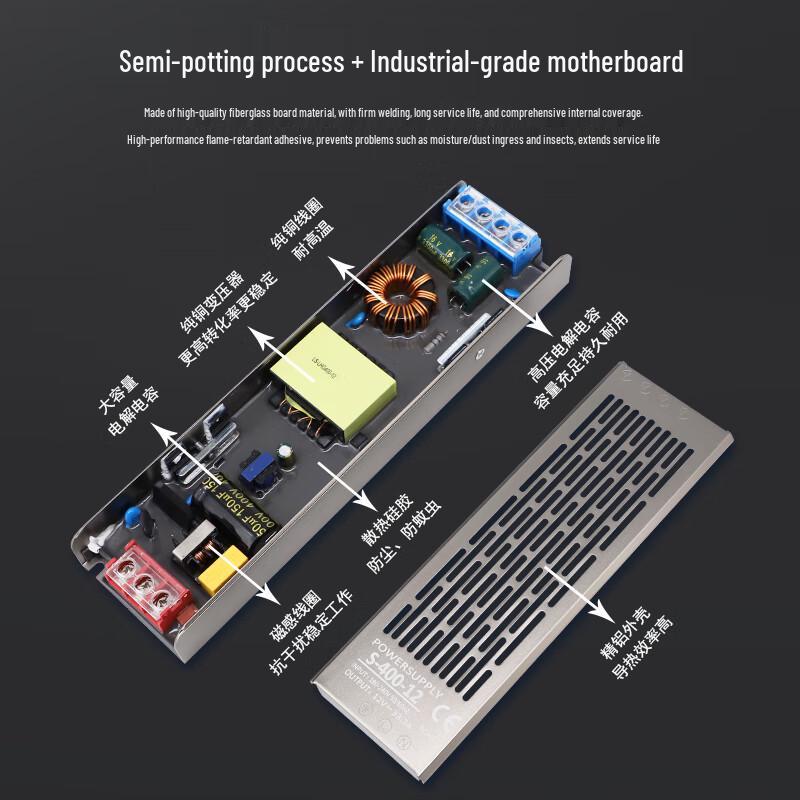24V 200W Ultra-Thin Outdoor LED Power Supply