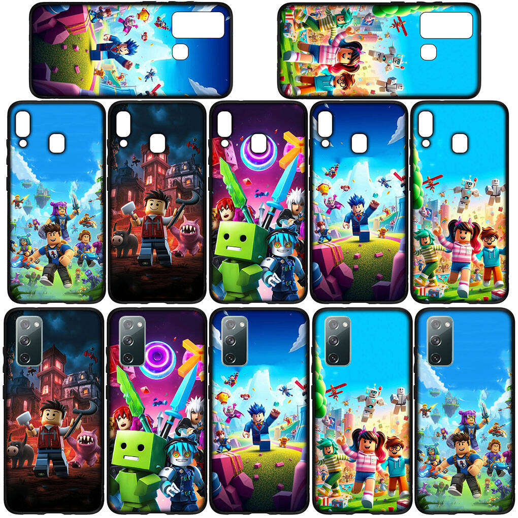 For Motorola Moto Edge 70 60 50 G54 G24 G15 G86 Samsung Galaxy S25 iPhone 17 16 15 Xiaomi Redmi Note 14 13 Pro Max Phone Case Cartoon R-Robloxs Cover