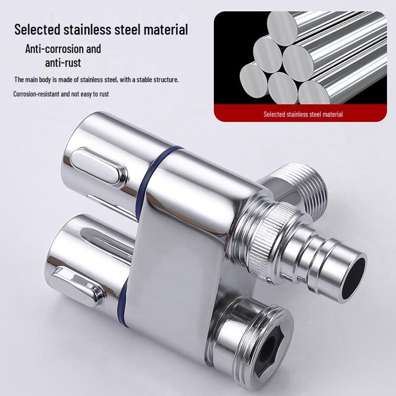 Larsd Stainless Steel Dual Outlet Angle Valve