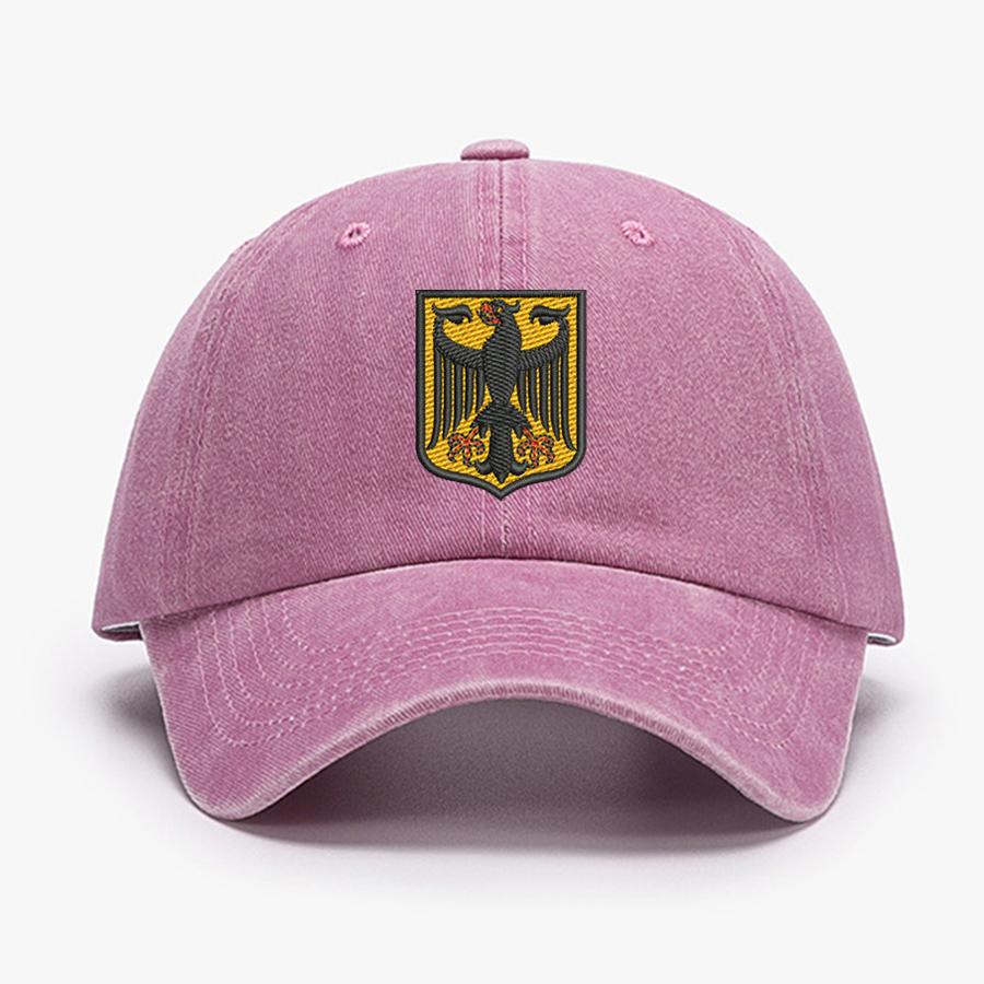 

Deutschland Germany Coat Of Arms Shield Embroidery Vintage Men Baseball Caps Women Soft Cotton Washed Soft Dad Cap Hats Cap girth (54-60cm)