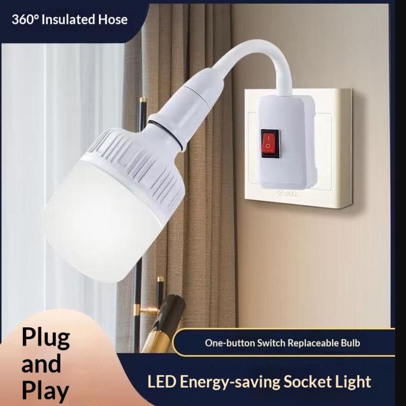 Versatile E27 Lamp Socket with Toggle Switch Ideal for Home Lighting