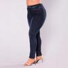 Plus Size High-Waisted Stretch Skinny Jeans for Women