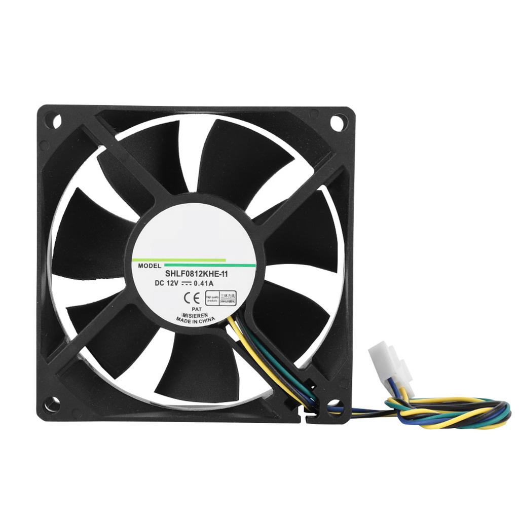 SHLF0812KHE 11 DC12V 0.41A 8CM 4Pin PWM Temperature Control Chassis Cooling Fan Cooler