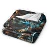 B-BioShocks 2 Remastered Blankets Super Warm Novelty Plush Throw Blanket For Home Decor Airplane Flannel Bedspread Bed Cover