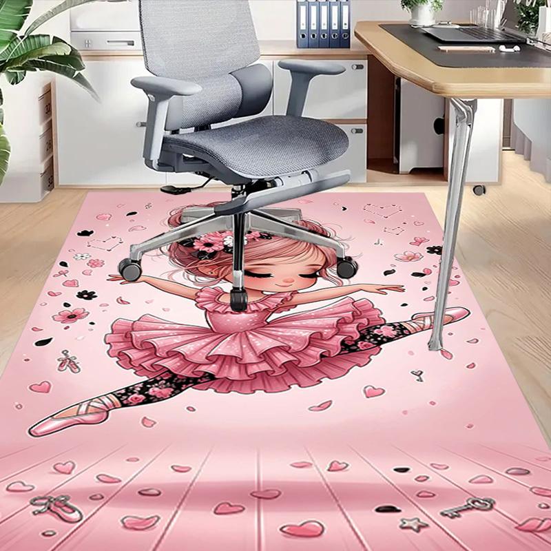 1PC ballet dancer Non-Slip Floor Carpet Compatible for Office&Living Room&Bedroom&Dining room -  Soft & Pattern, Vibrant Colors-H0331