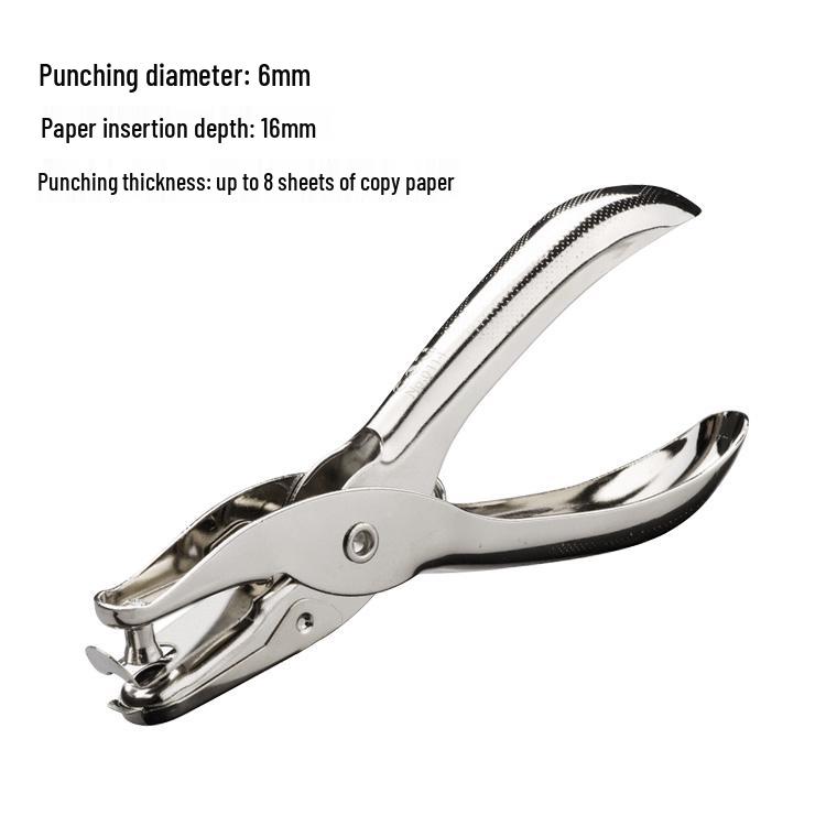 Metal Three-Ring Binder Clips for Loose-Leaf Notebook Binding
