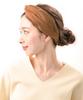 VINGTAINE Cross Turban Simple Hair Headband, Plain, Casual, Sophisticated, Accessory, HB-87-CAM
