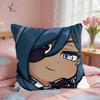 Kaeya Cute Genshin Game Cushion Cover Short Plush Pillow Case Room Sofa Cushion Covers Home Decor Funda