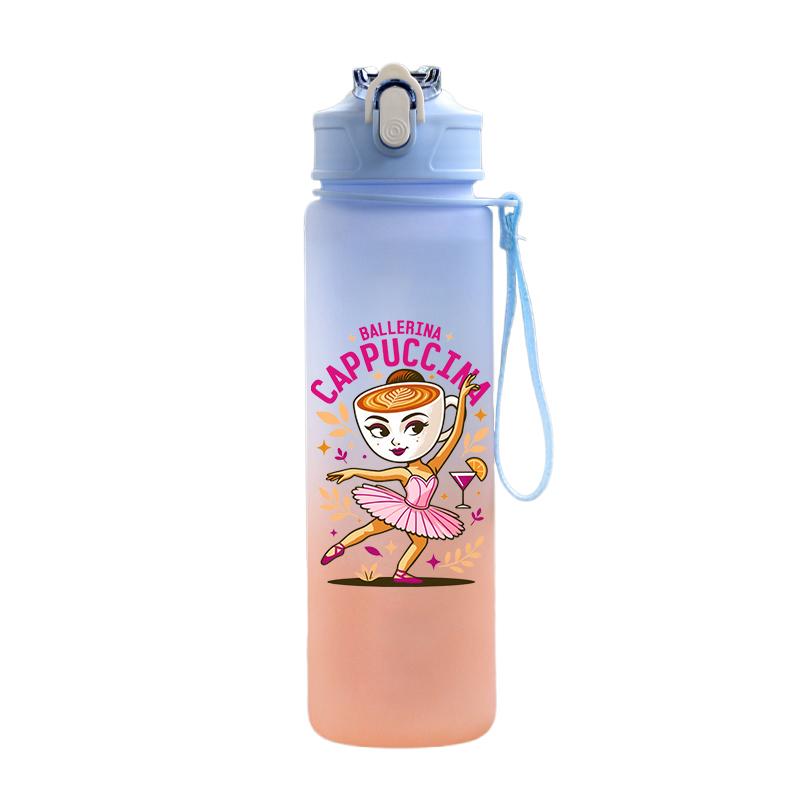 Tuang Tuang Tuang Printed 750Ml Water Bottle Anime Cartoon Large Capacity Drinking Cup Portable Outdoor Sports Water Cup Children Gift
