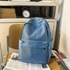 Schoolbag Hong Kong Style Lazy Denim School Bag American High School Student Large Capacity Backpack Junior High School Student Travel Backpack