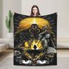 Anime Attack On Titan Blankets  Camping Flannel Throw Blanket For Outdoor Soft Custom Quality Bedspread Gift