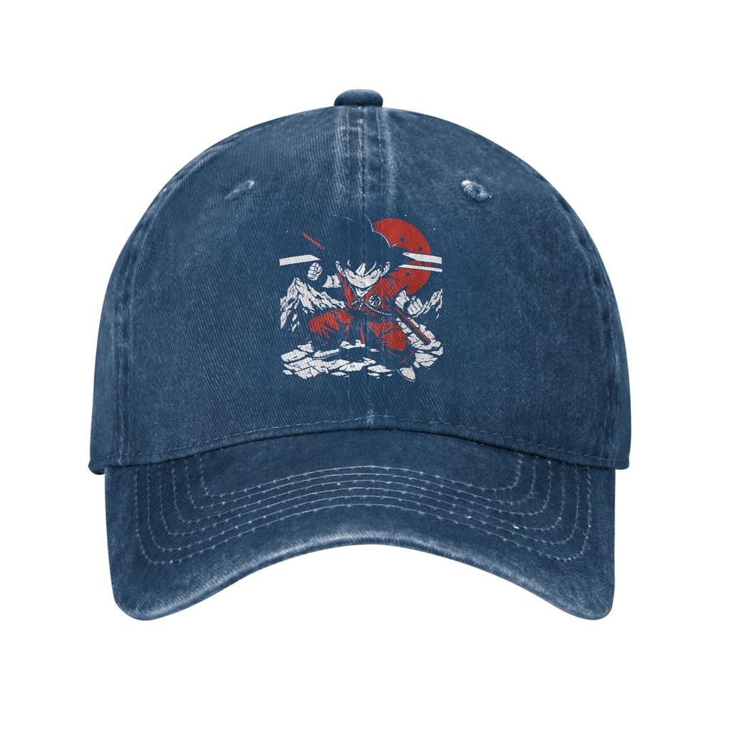 Kid Goku with Power Pole Dragon Ball Baseball Cap Distressed Denim Snapback Hat Men Women Outdoor Summer Adjustable Hats Cap