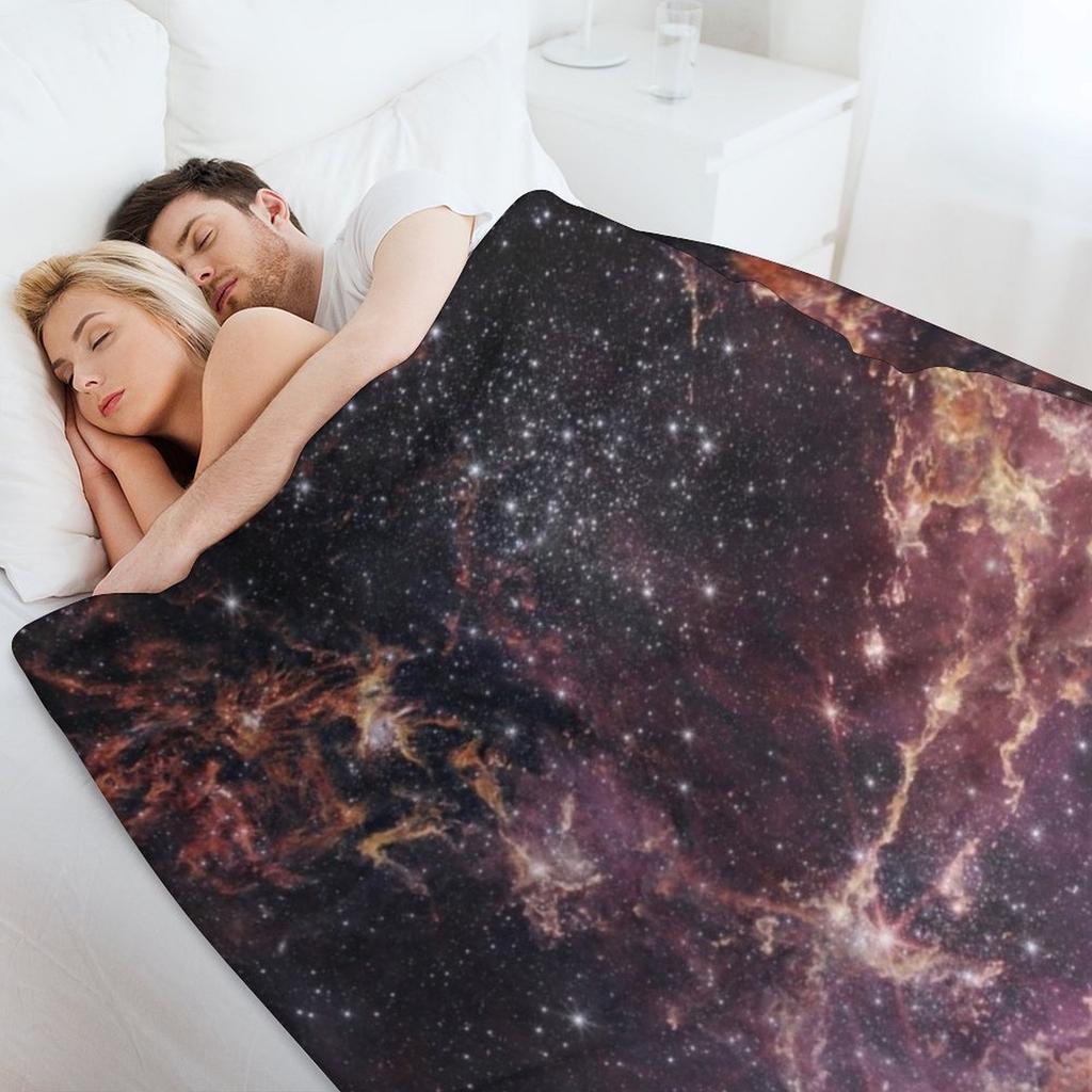NASA's James Webb Space Telescope Small Magellanic Cloud NGC 346 Picture Throw Blanket Kid'S wednesday for sofa Blankets