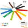 15pcs DIY Building Blocks Thin Figures Bricks 1x8 Dots 12Color Educational Creative Size Compatible With 3460 Toys for Children