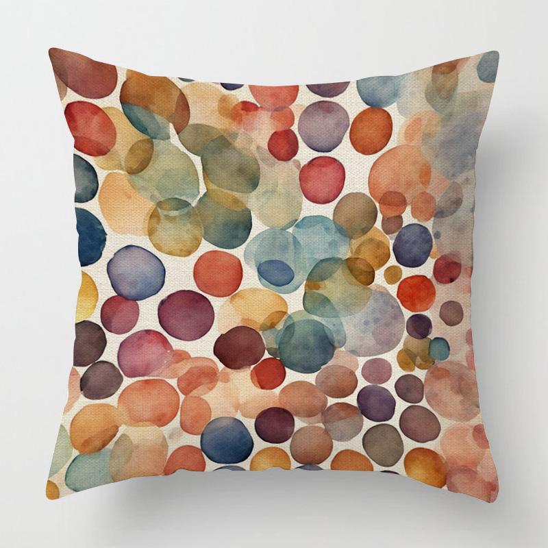 Home Decor Colorful Abstract Pattern Throw Pillow Covers Pattern Cushion Cover Suitable for Sofa Bedroom Car Pillow Cover
