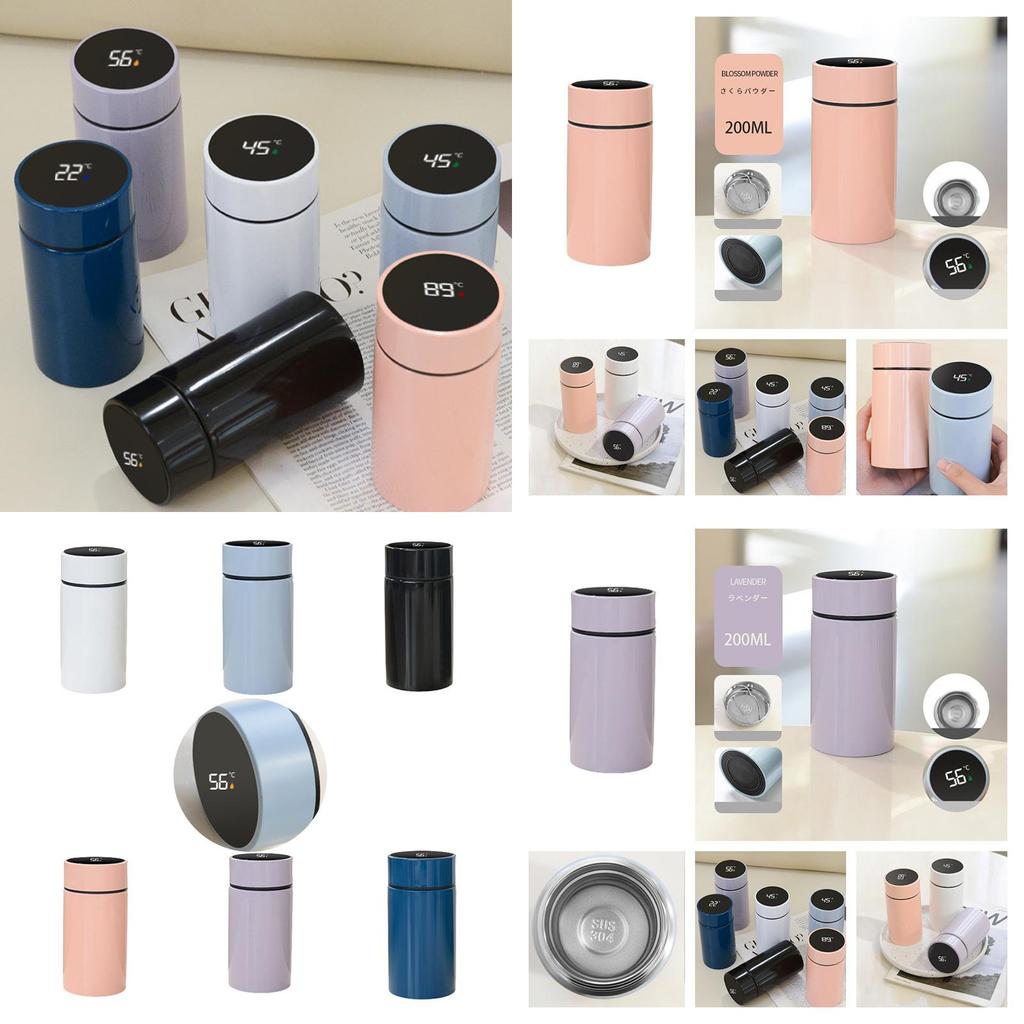 Smart Thermos With Temperature Display Stainless Steel Water Bottle For Outdoor Activities And Office