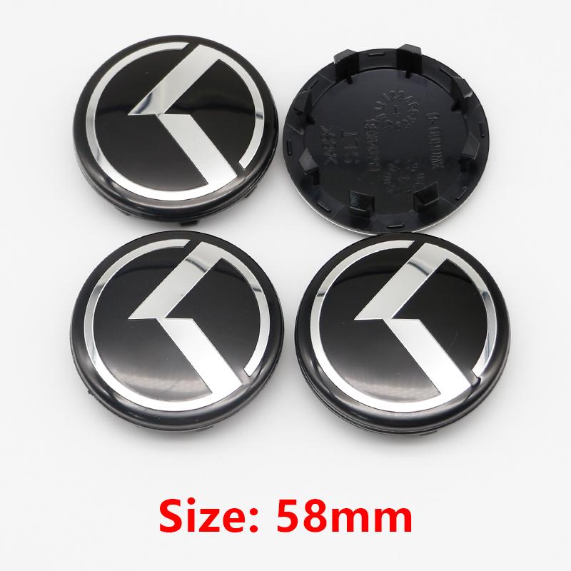 WLCT1 4pcs 58mm Car Wheel Center Hub Caps Auto Accessories For KIA Rio K3 K5 Sportage K6 Picanto Optima Ceed 3 4 Sorento Sorento KX1