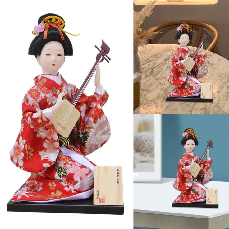 Beautifully 12Inch Kimono Toy Figurines Optional Cloth Statue for Japanese Culture Enthusiasts and Collectors