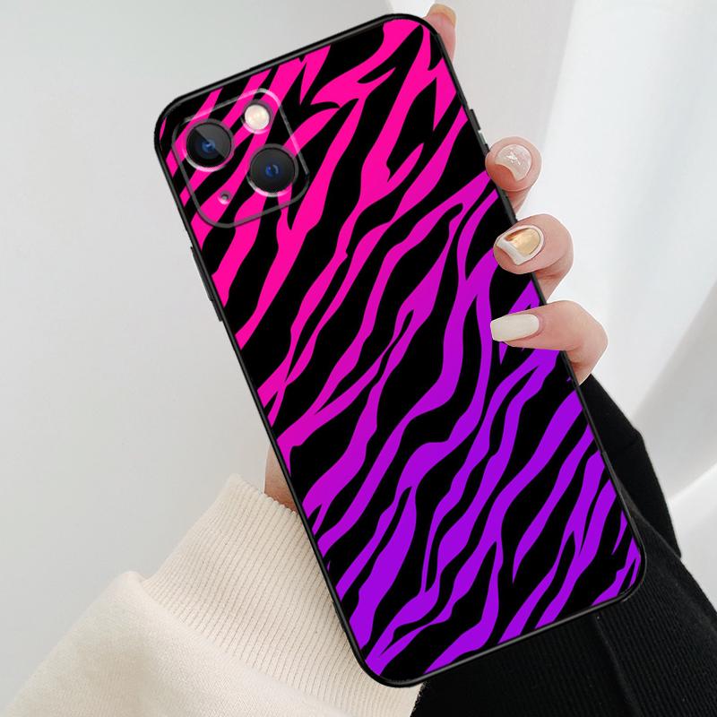 Zebra Skin Print Phone Case For iPhone 17 Pro Max 15 14 13 11 12 16 Pro Max mini 15 16 Plus 16e 17 Air Cover