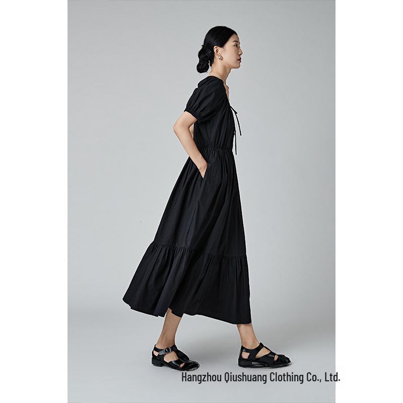 Hepburn Style French Summer Dress: Chic High-End Skirt for Women