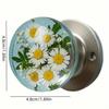 Handmade Resin Door Knob With Glass Bead Decoration - Unique Decorative Knob, Easy To Install, Suitable For Bedroom, Living Room